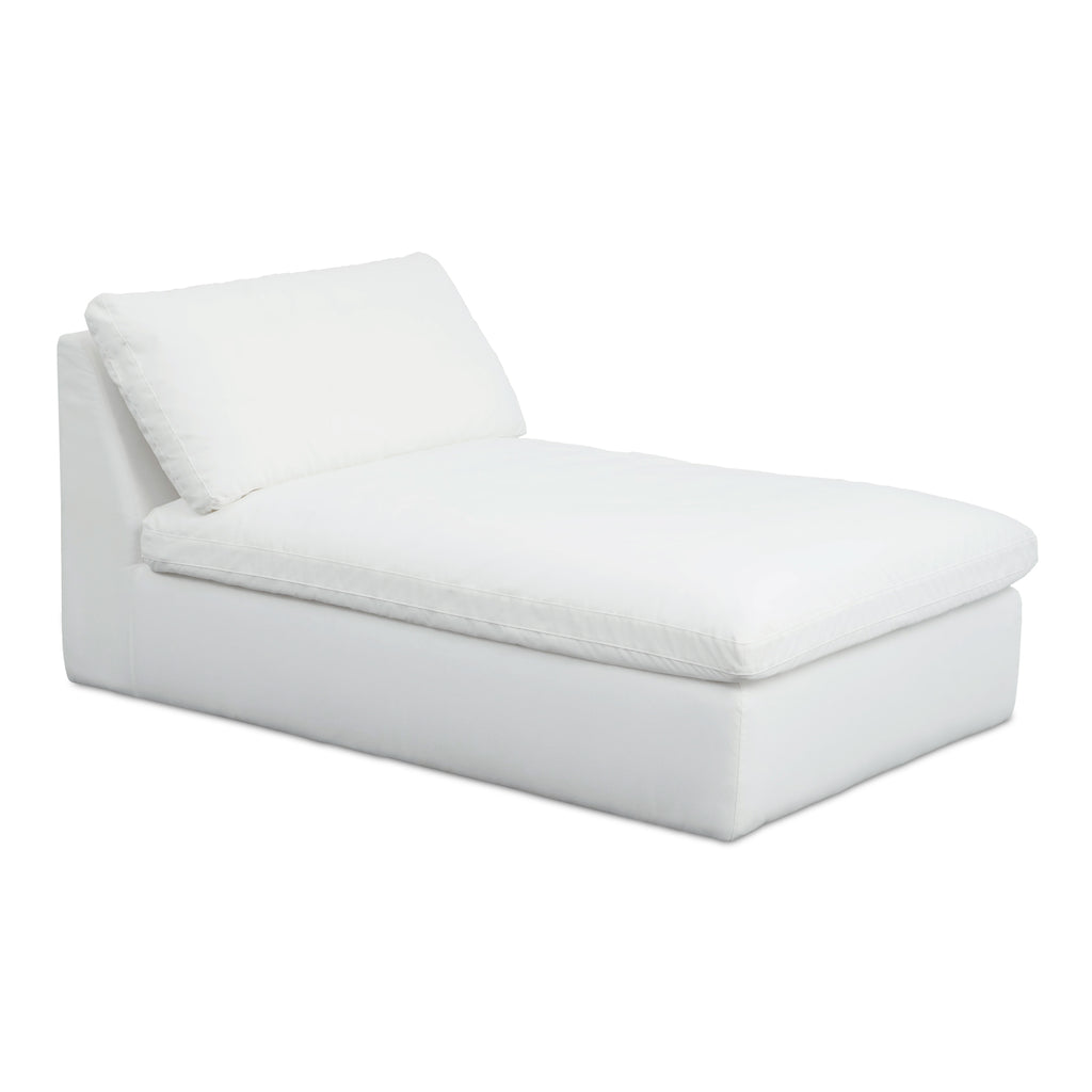 Miles Outdoor Chaise White