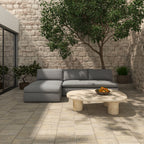 Miles Outdoor Chaise Speckled Light Grey