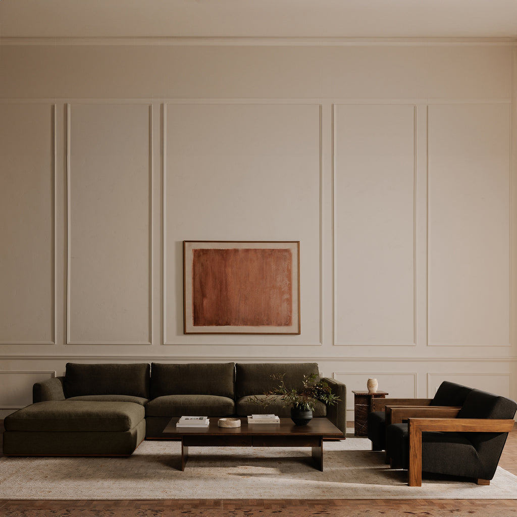 Rue Nook Modular Sectional Dark Green