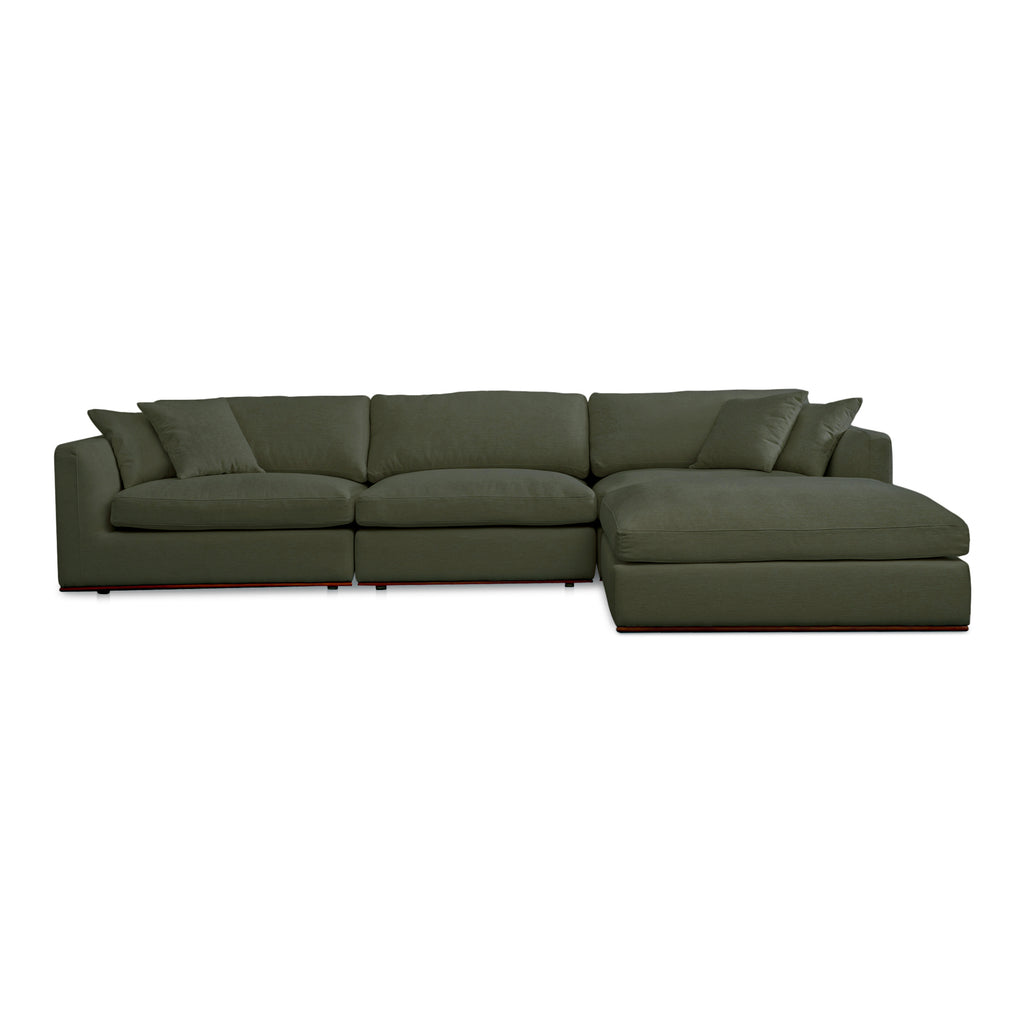 Rue Lounge Modular Sectional Deep Green
