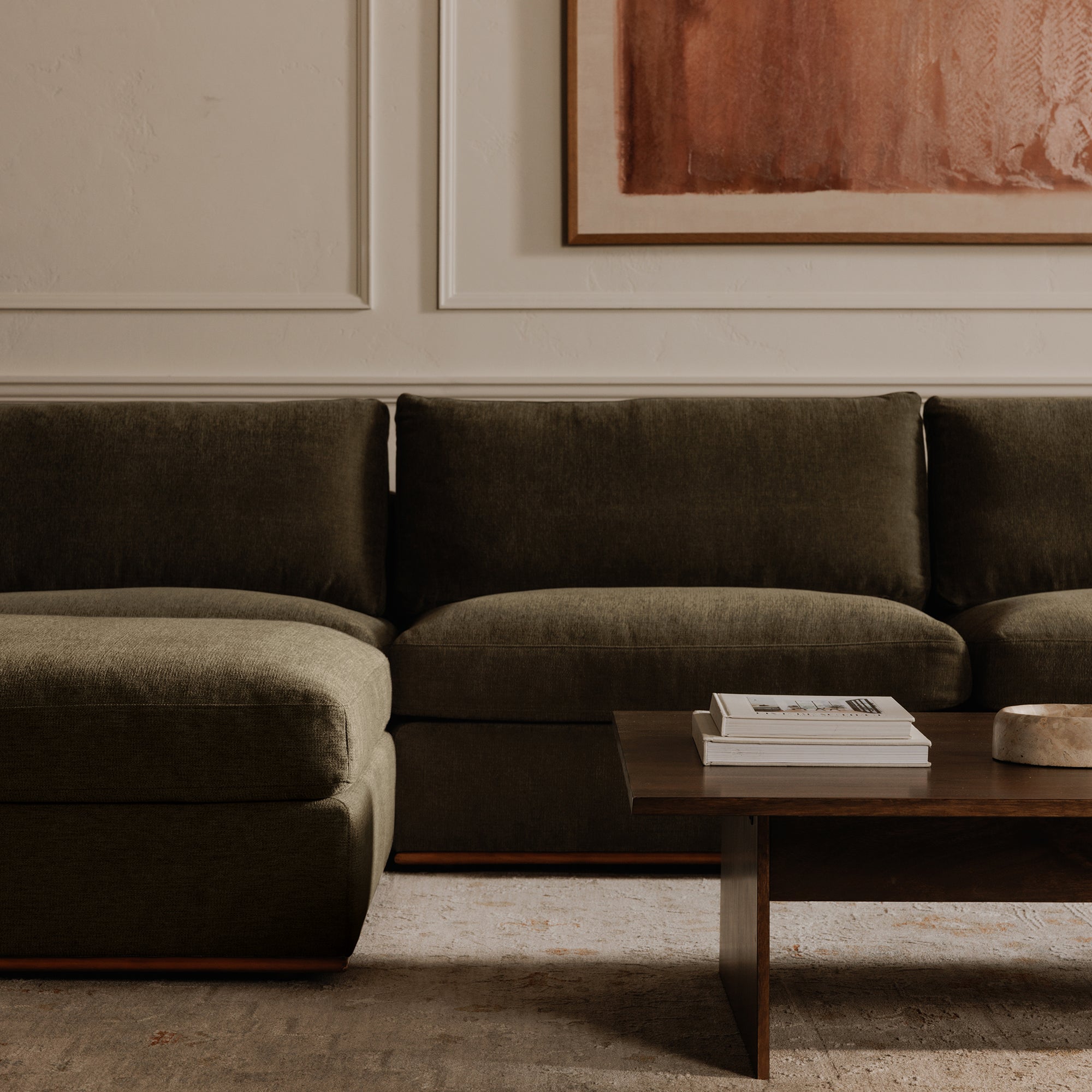 Rue Modular Sofa Deep Green