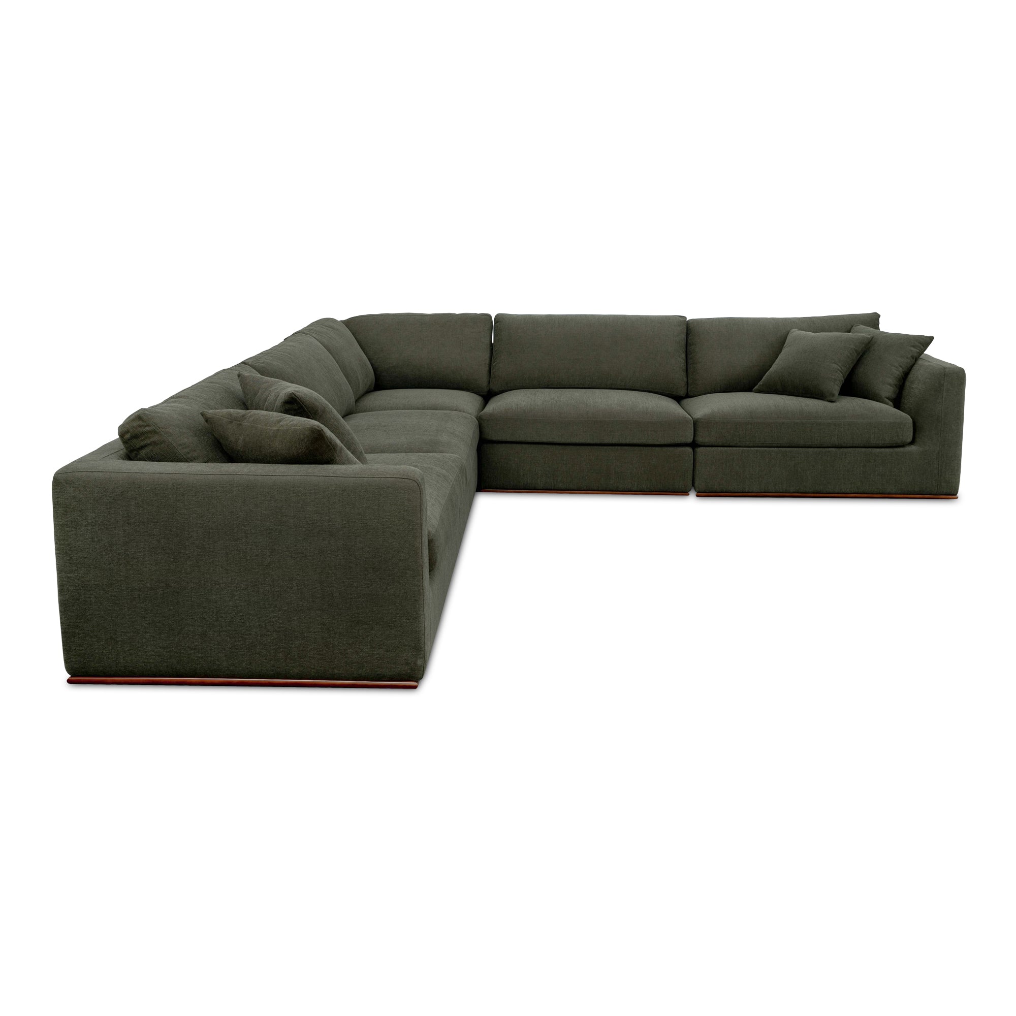 Rue Classic L Modular Sectional Dark Green