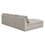 Miles Outdoor Modular 2 Piece Speckled Light Grey