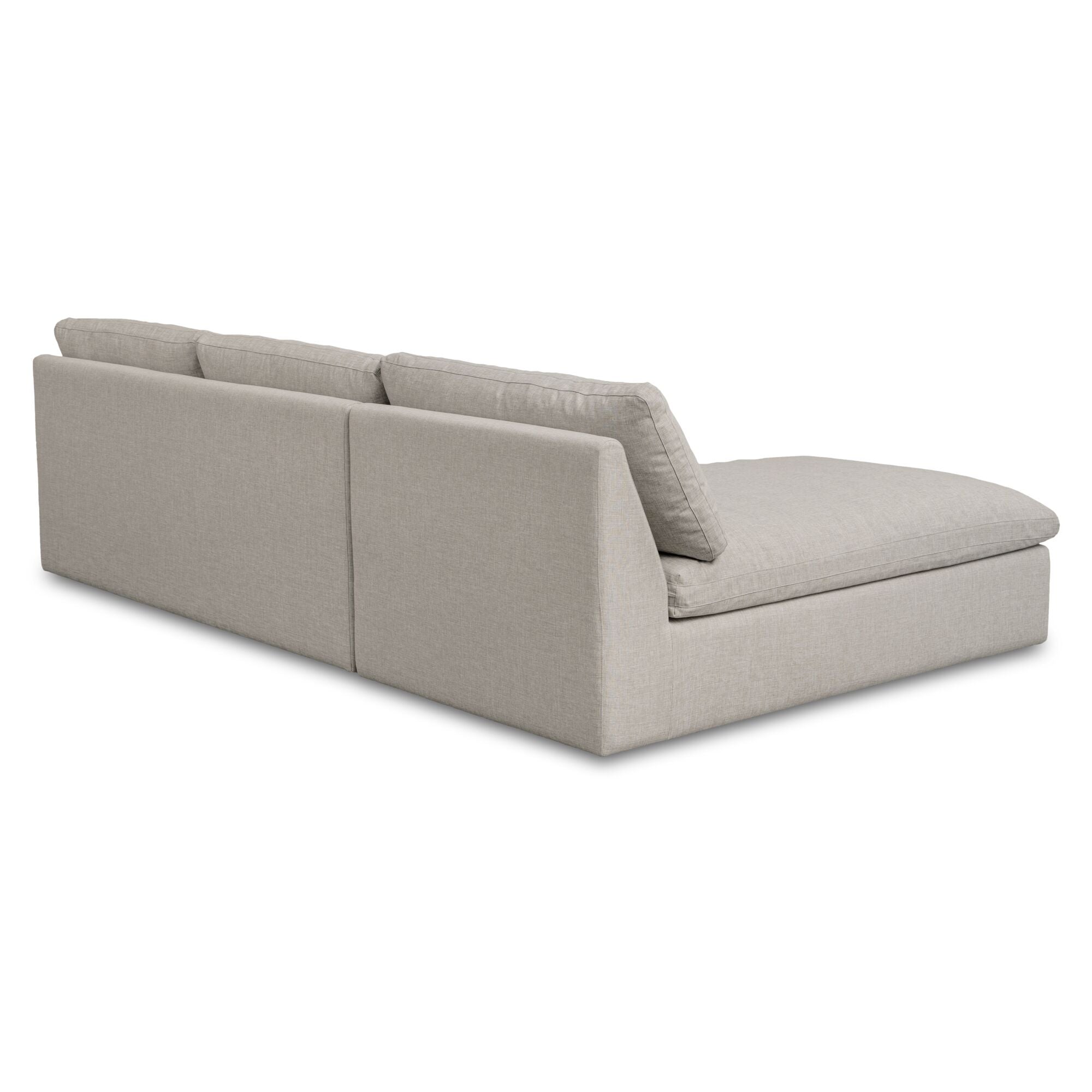 Miles Outdoor Modular 2 Piece Speckled Light Grey