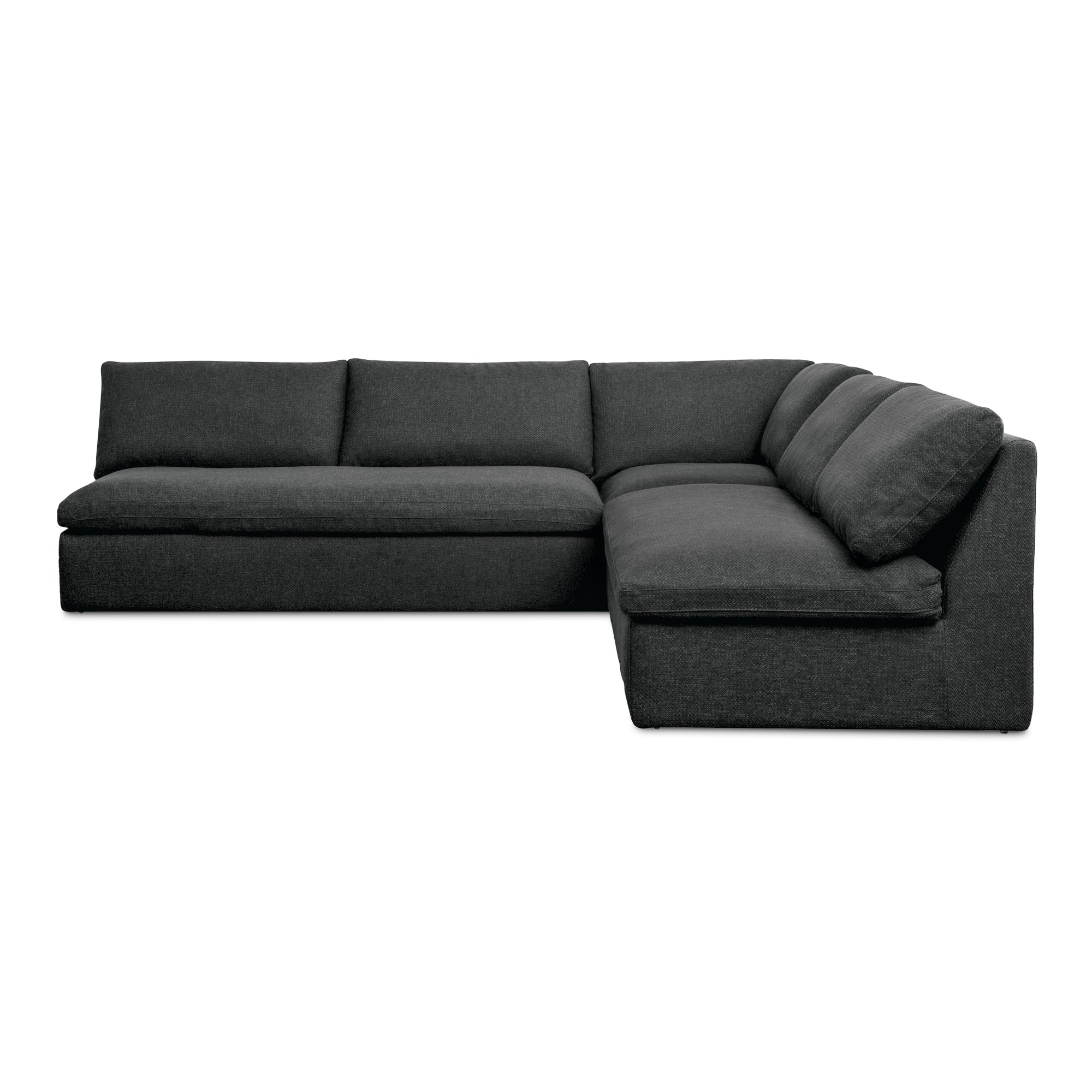 Miles Outdoor Modular 3 Piece Speckled Charcoal