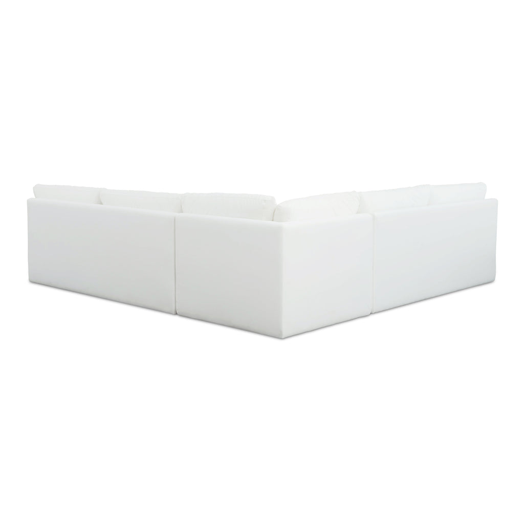 Miles Outdoor Modular 3 Piece White