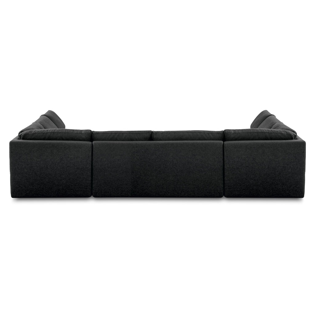 Miles Outdoor Modular 5 Piece Speckled Charcoal