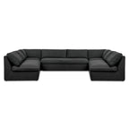 Miles Outdoor Modular 5 Piece Speckled Charcoal