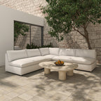 Miles Outdoor Modular 5 Piece White
