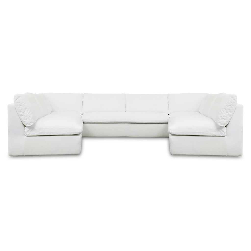 Miles Outdoor Modular 5 Piece White