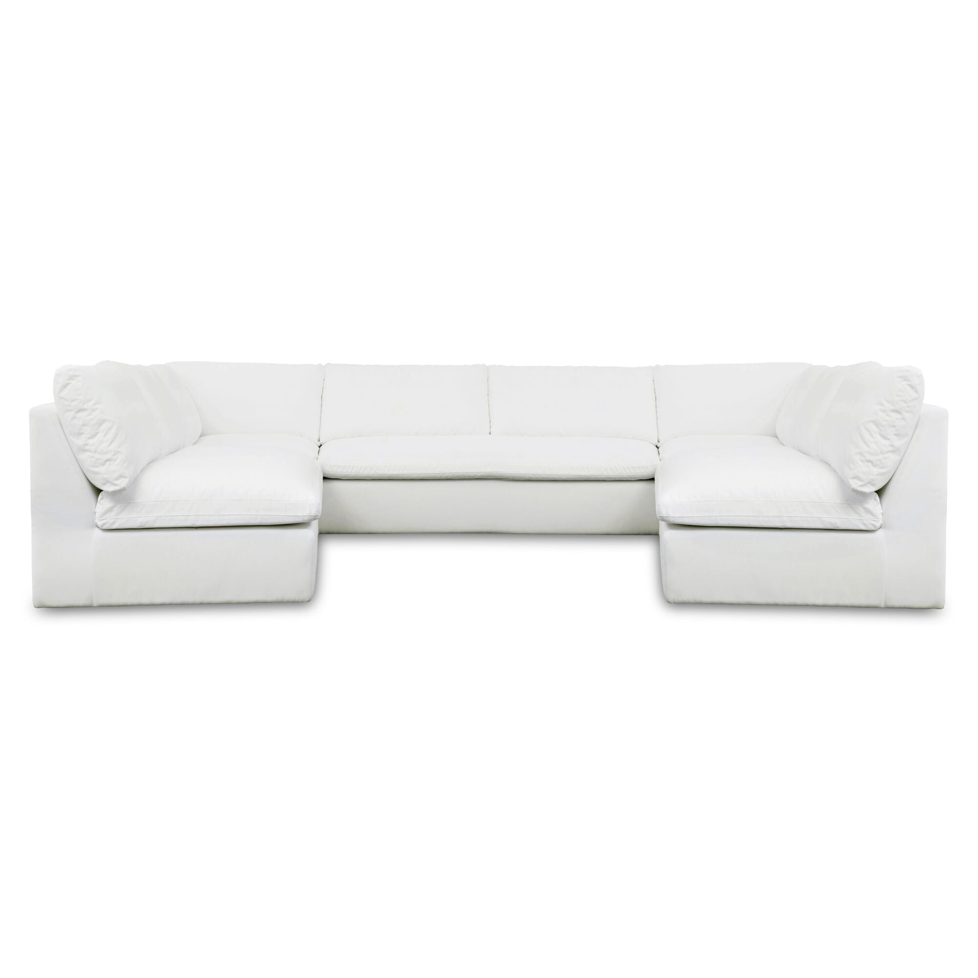 Miles Outdoor Modular 5 Piece White