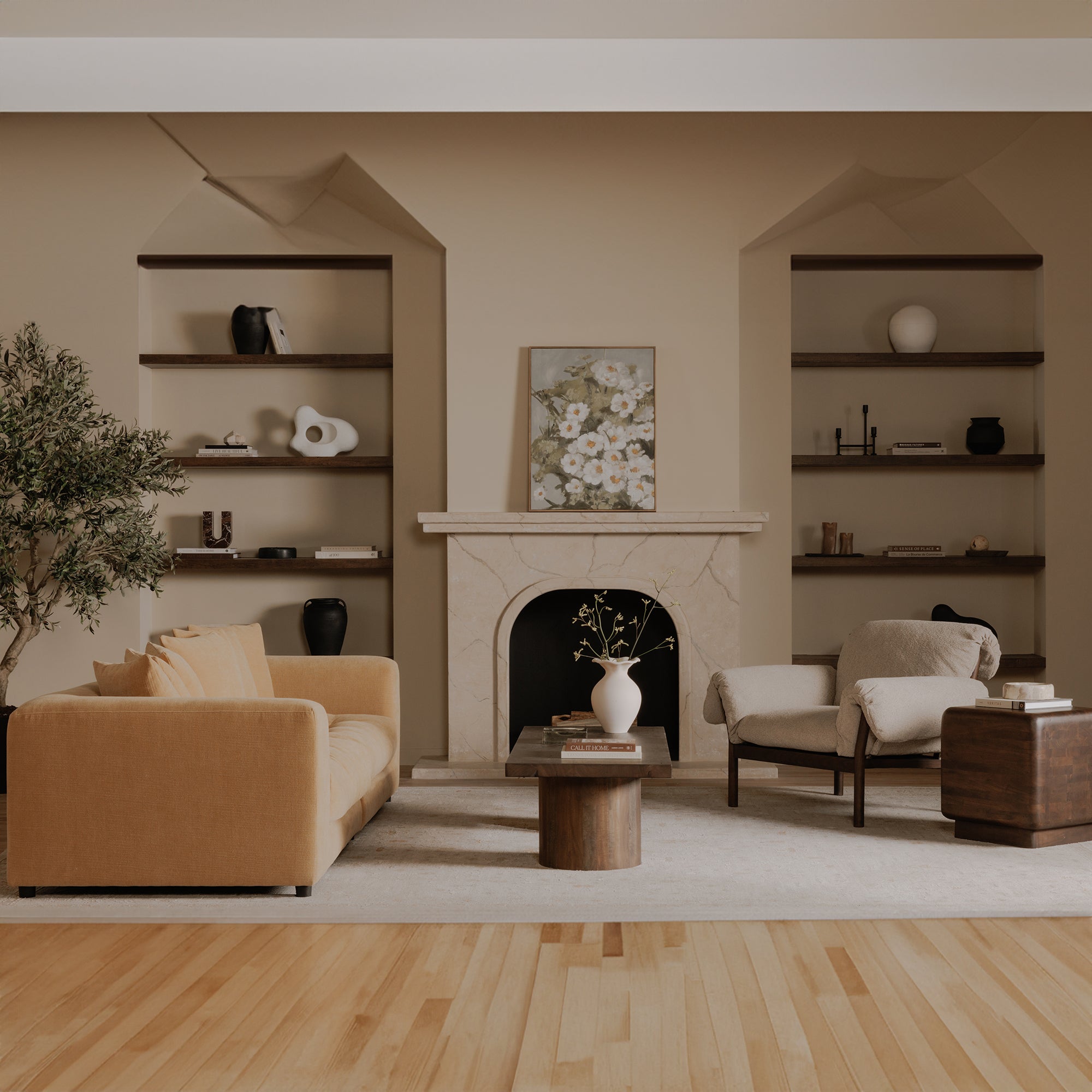 Davie Sofa Golden Yellow