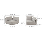 Rosello Corner Chair Light Grey