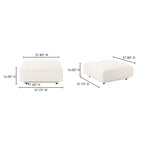 Rosello Ottoman White