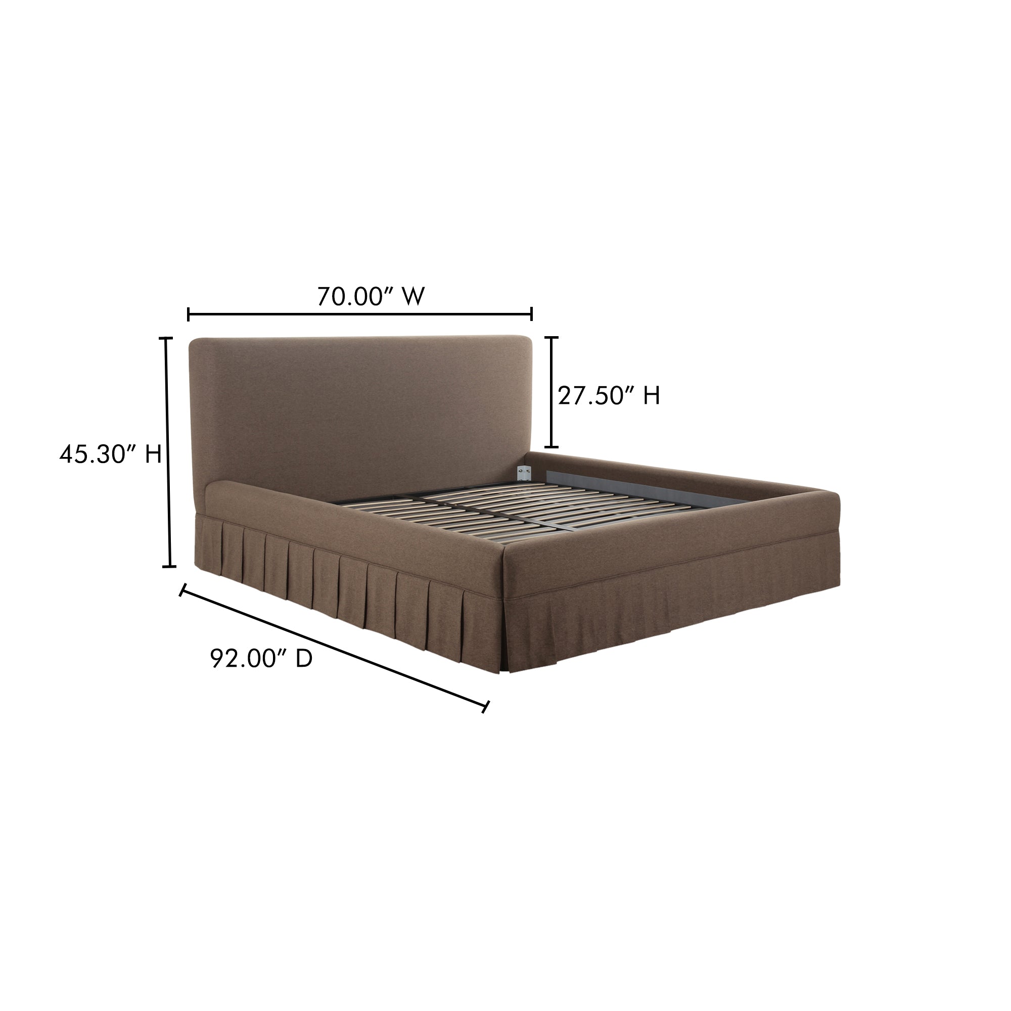 Maren Queen Bed Brown