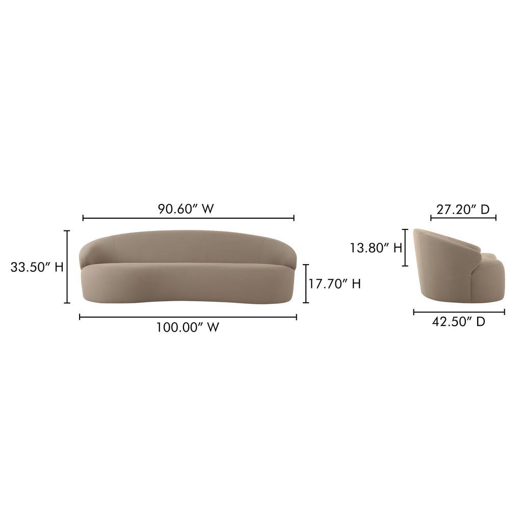 Cove Outdoor Sofa Taupe
