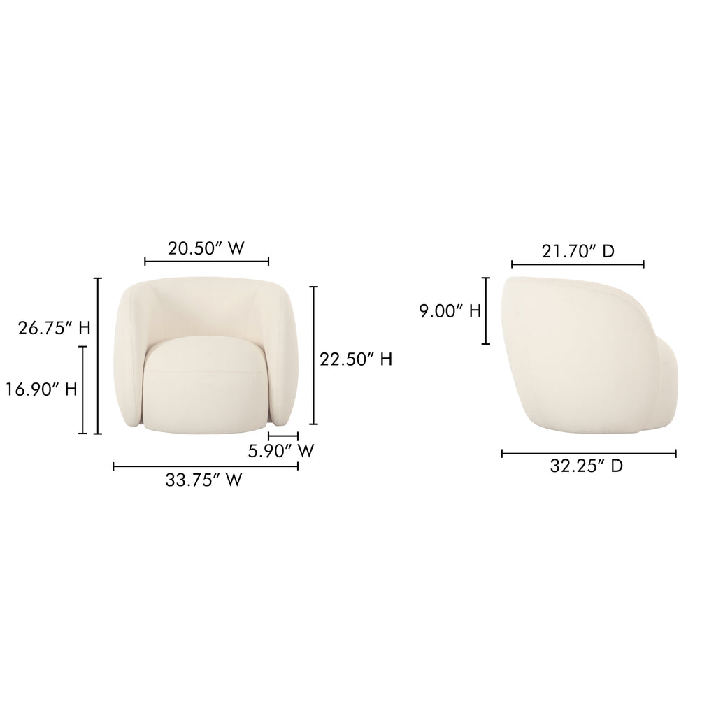 Rae Outdoor Accent Chair Cream