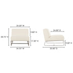 Jules Outdoor Accent Chair Off White