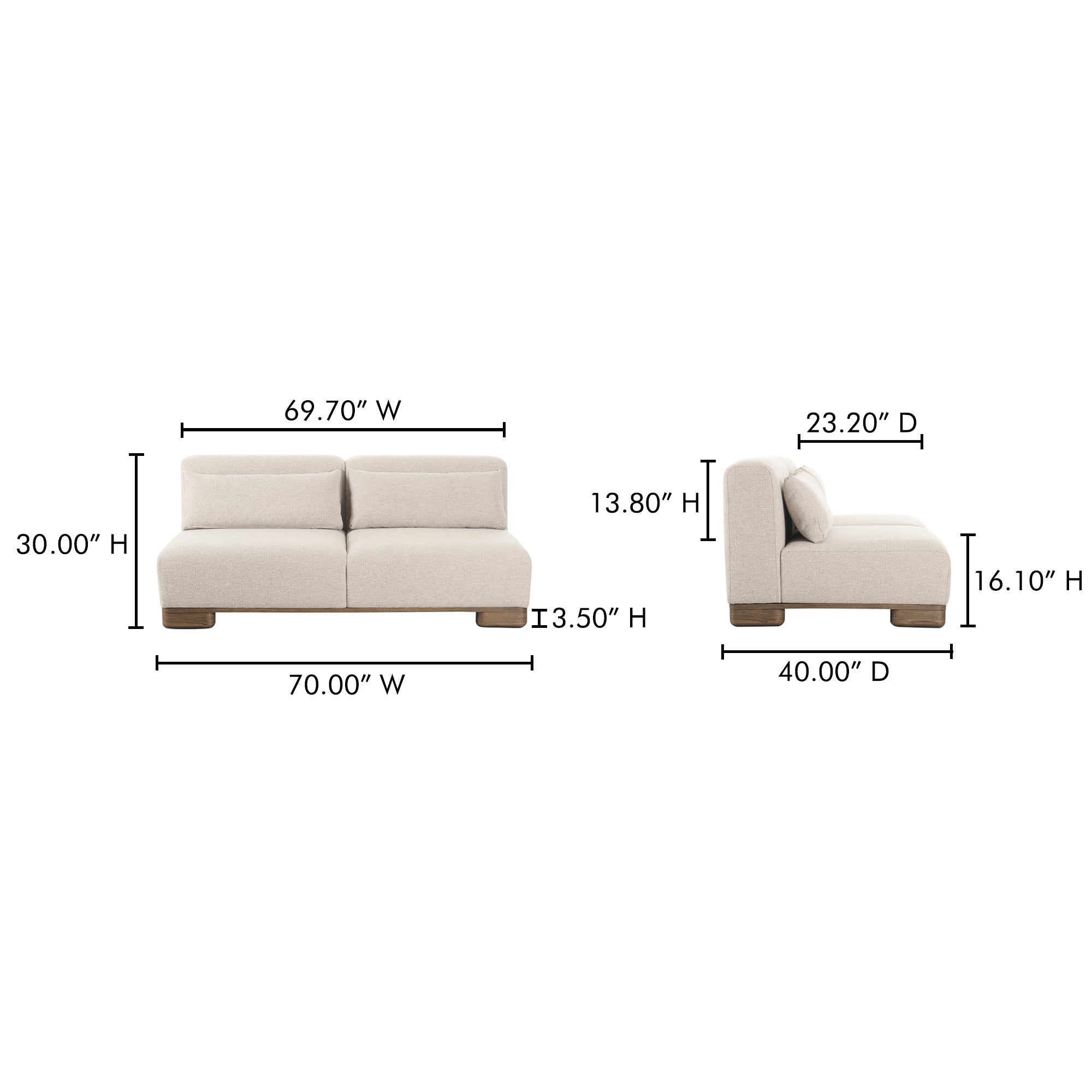 June Sofa Oatmeal