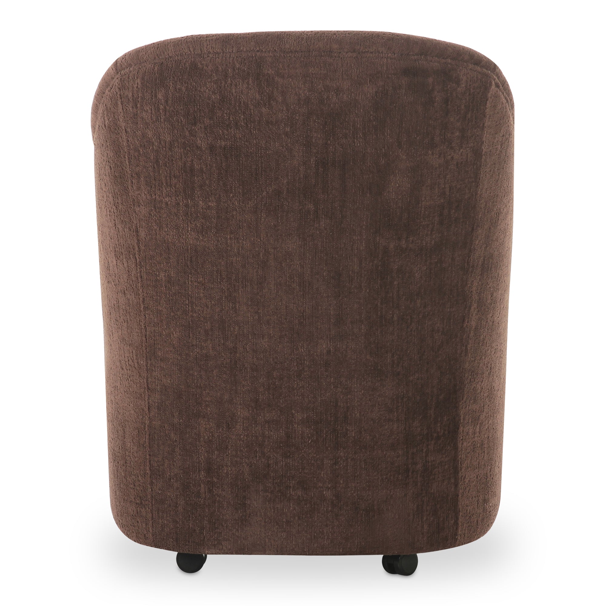Drava Rolling Dining Chair Dark Brown