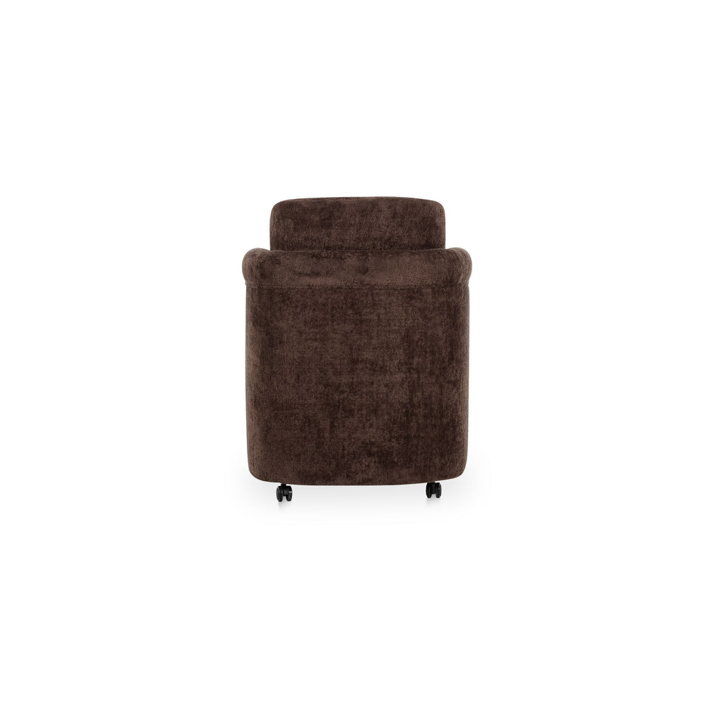 Mesto Rolling Dining Chair Dark Brown