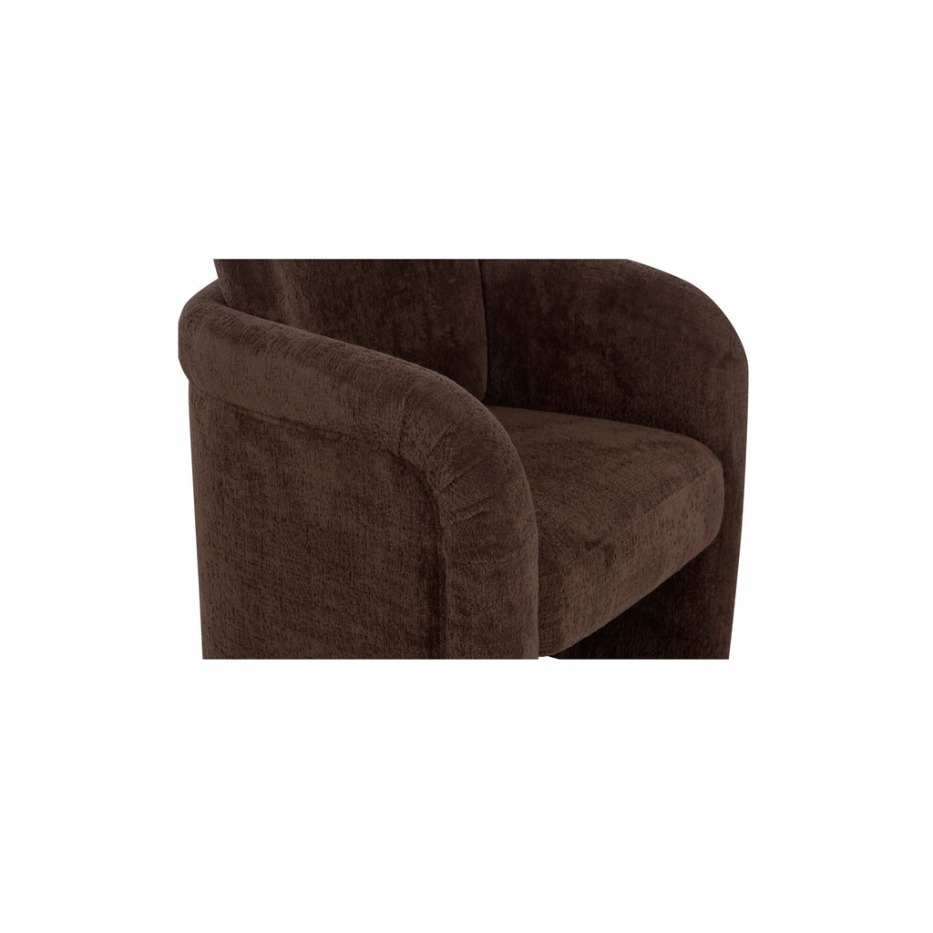 Mesto Rolling Dining Chair Dark Brown