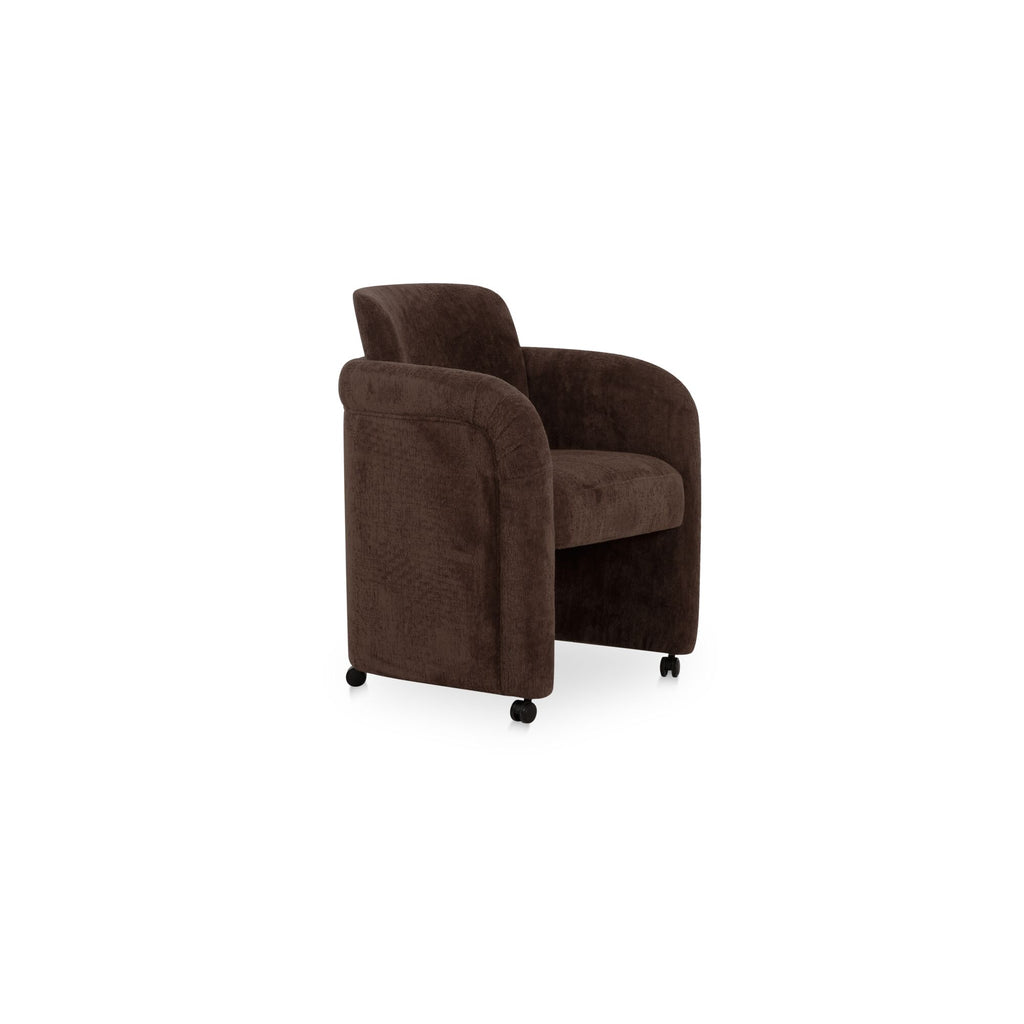 Mesto Rolling Dining Chair Dark Brown