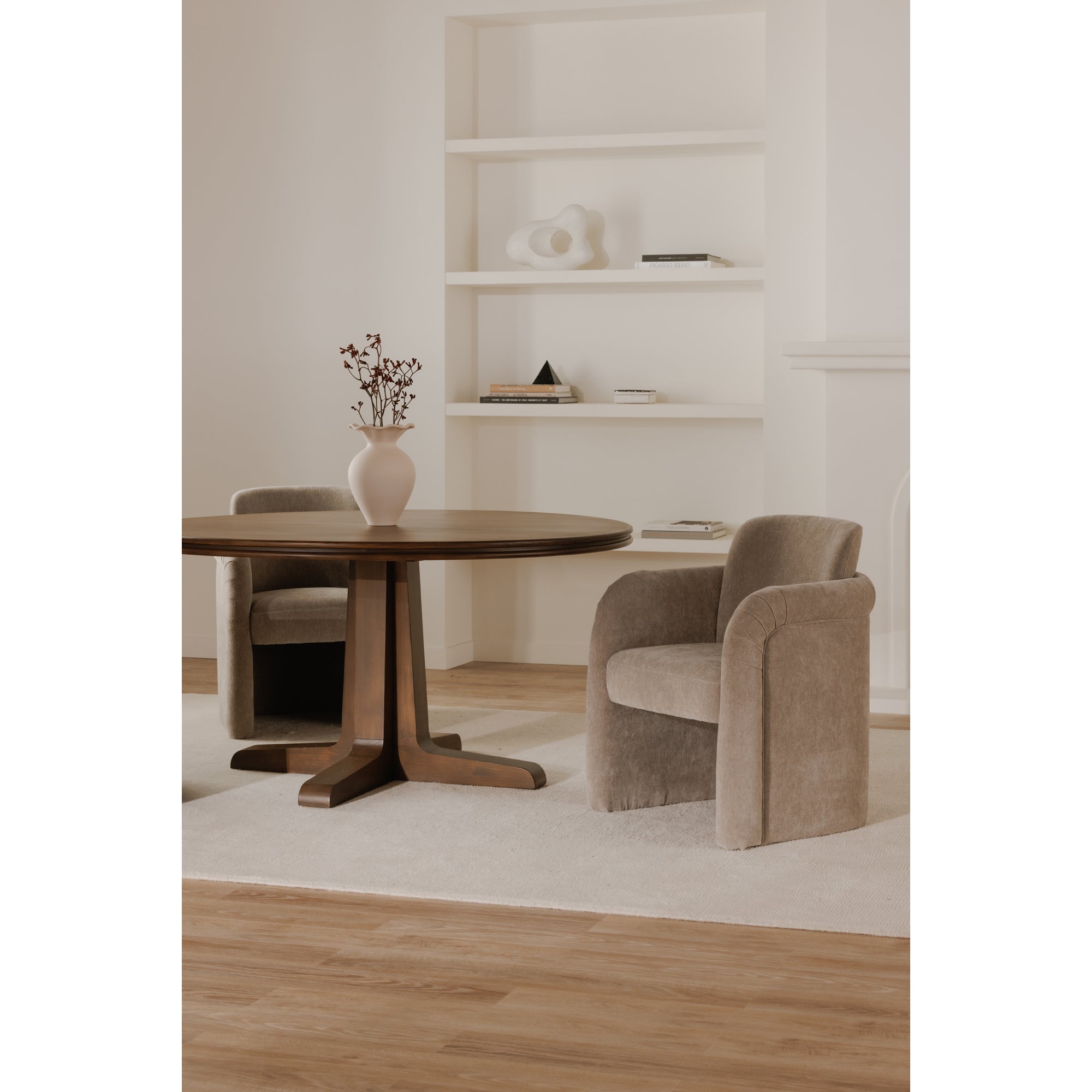 Mesto Rolling Dining Chair Taupe