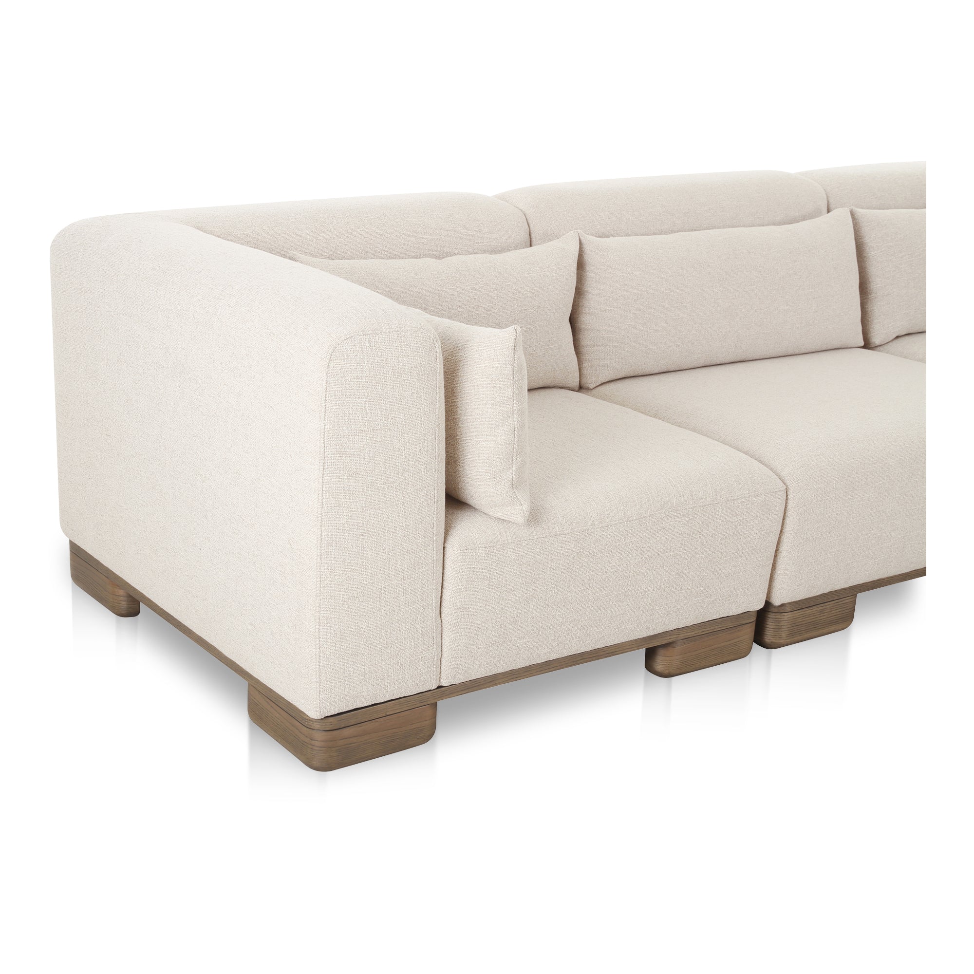 June Classic L-Shaped Modular Sectional Oatmeal
