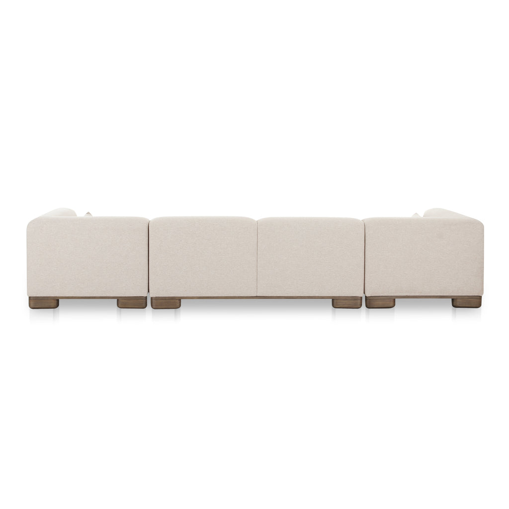 June U Shaped Modular Sectional Oatmeal