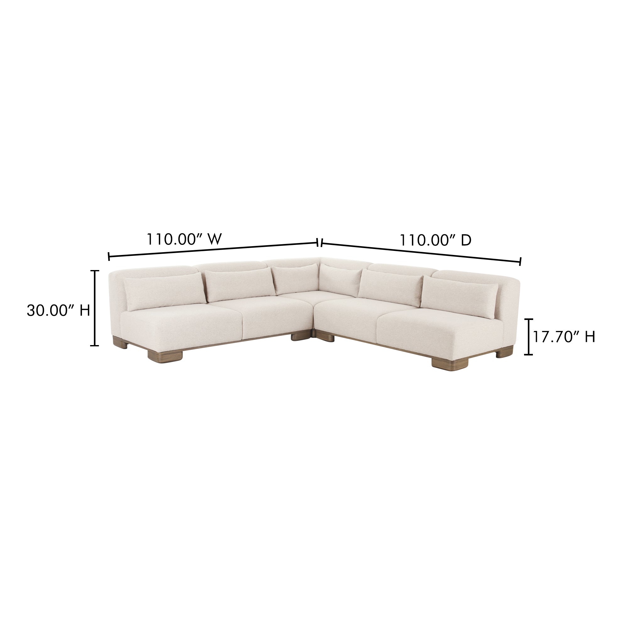 June Corner Modular Sectional Oatmeal