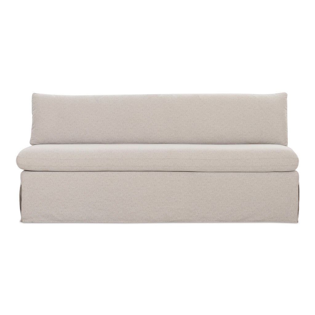 Fable Slipcover Dining Bench Beige