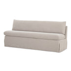 Fable Slipcover Dining Bench Beige