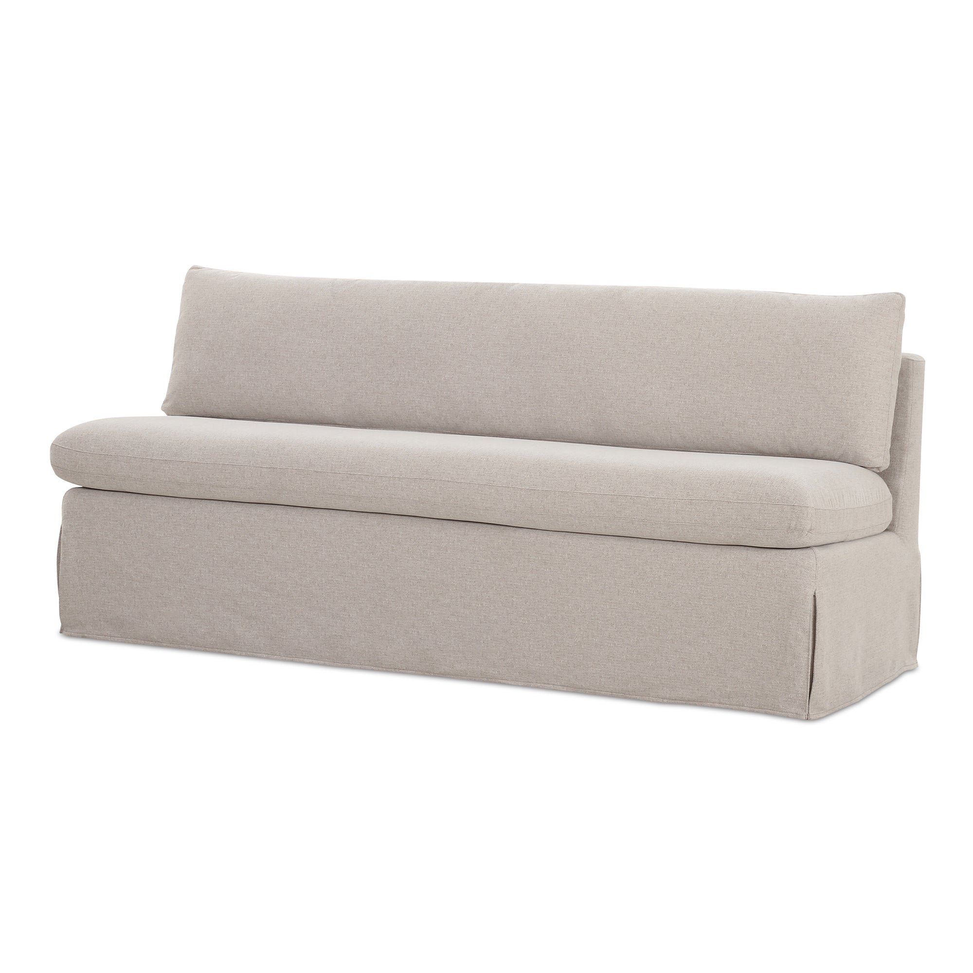 Fable Slipcover Dining Bench Beige