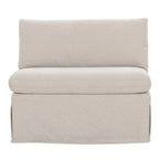 Fable Slipcover Dining Chair and Half Beige