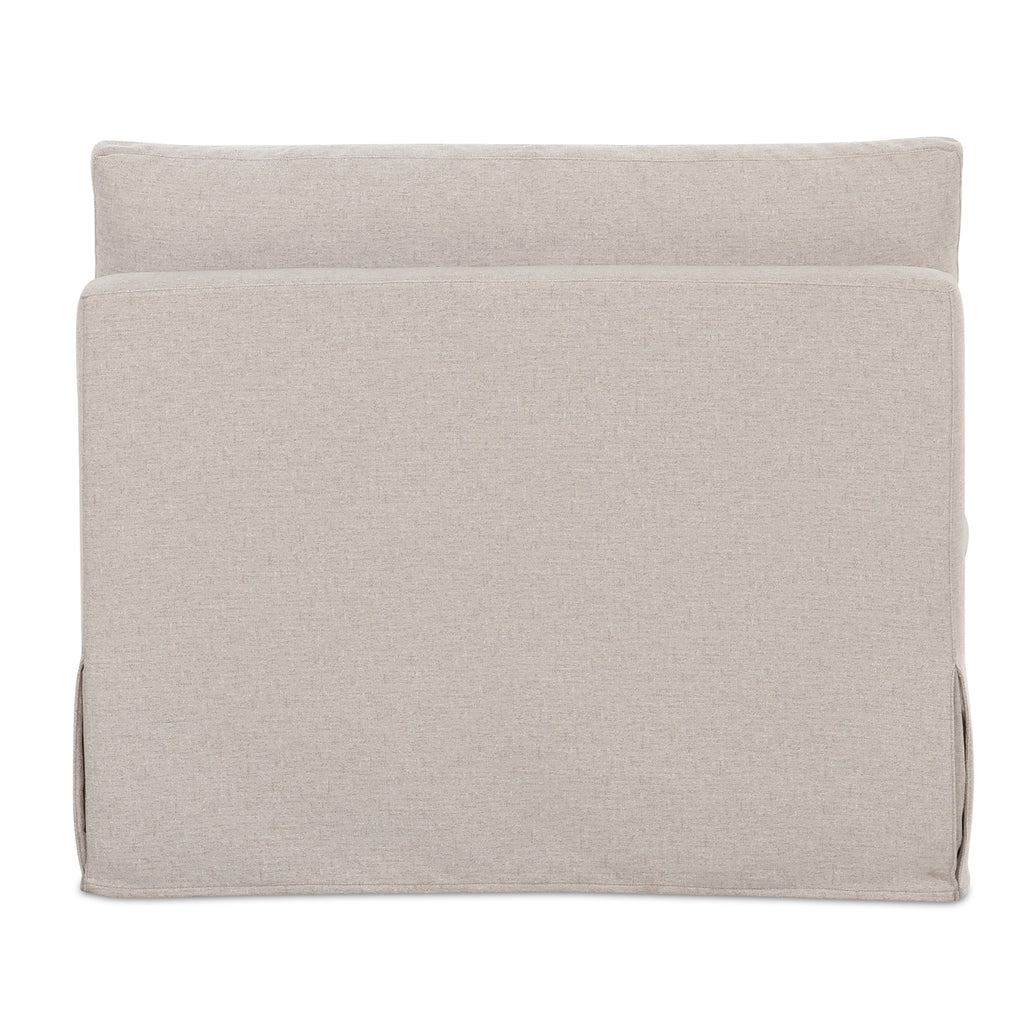 Fable Slipcover Dining Chair and Half Beige