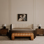 Verity Bench Tan Leather