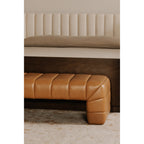 Verity Bench Tan Leather