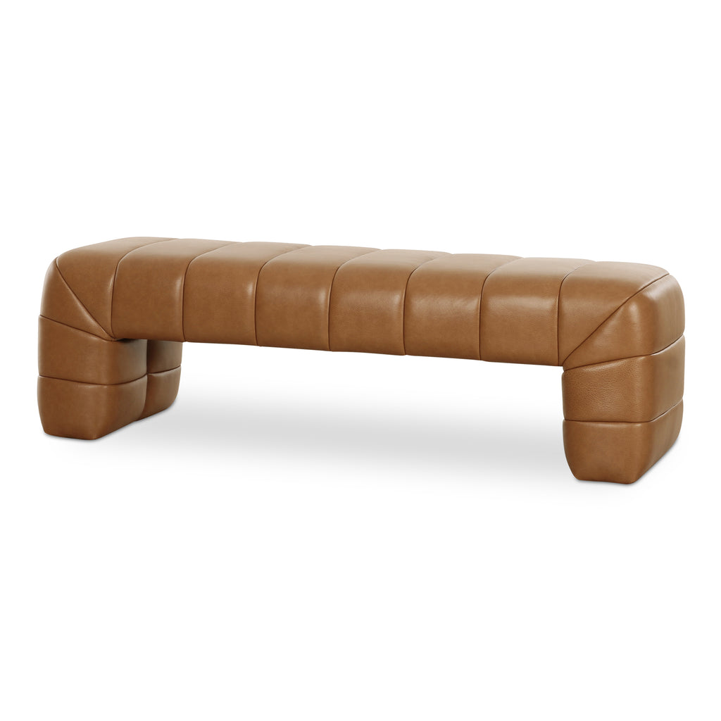 Verity Bench Tan Leather