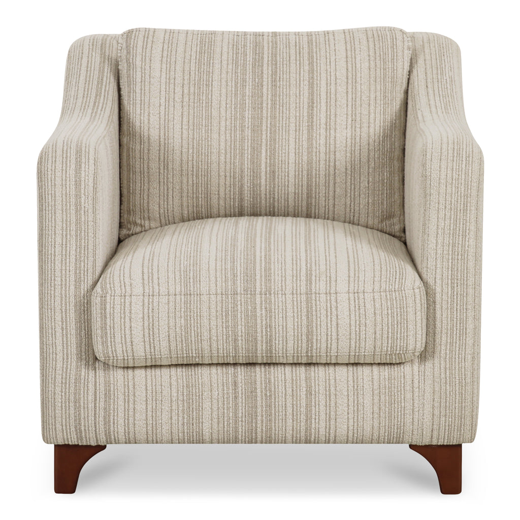 Hewitt Accent Chair Beige Stripe