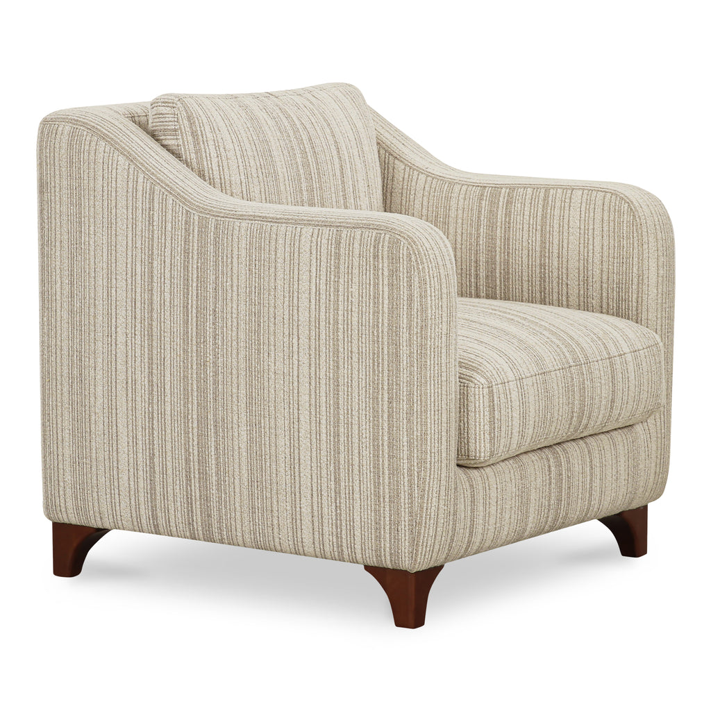 Hewitt Accent Chair Beige Stripe