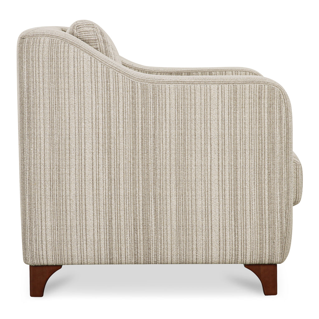 Hewitt Accent Chair Beige Stripe