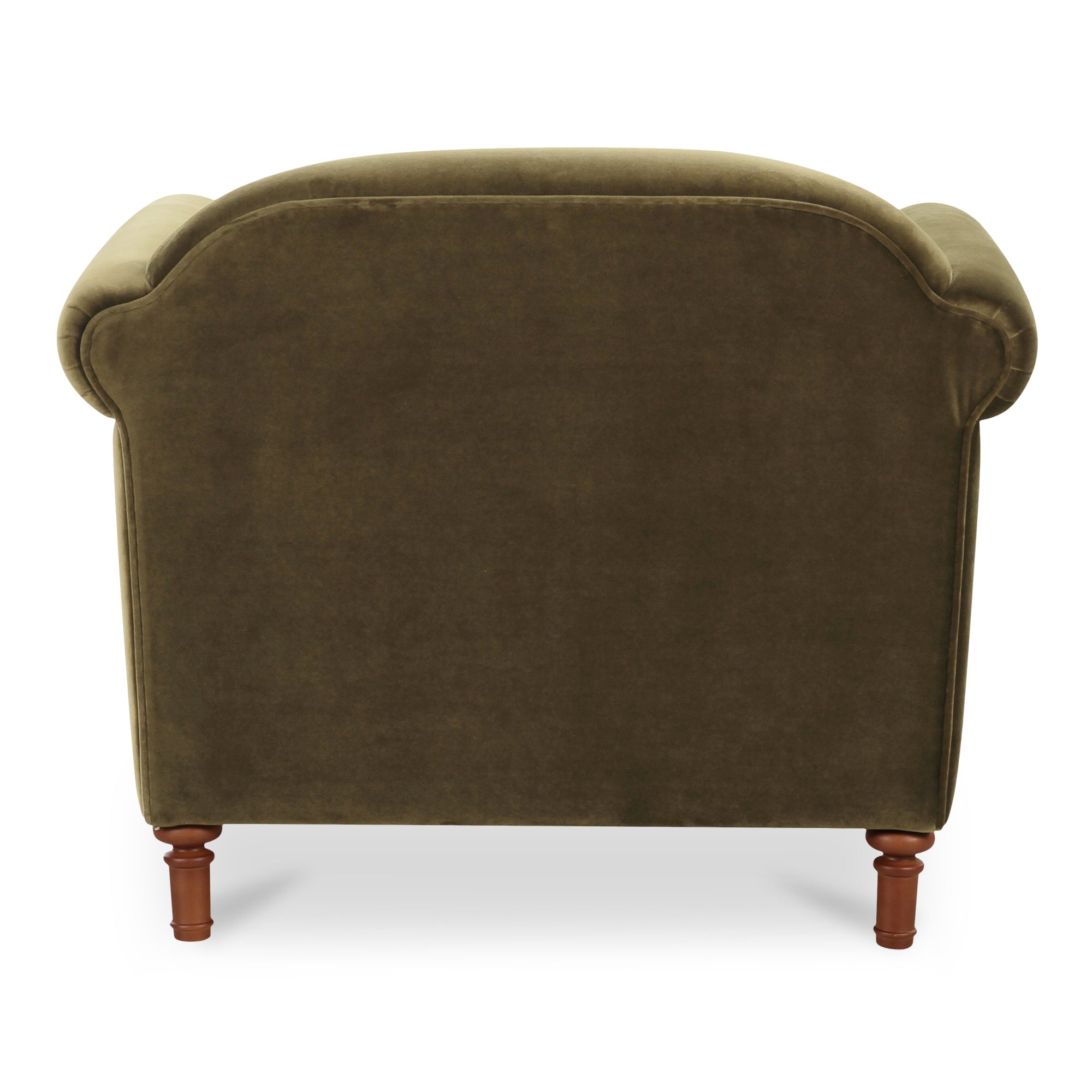 Harmony Accent Chair Dark Green Faux Mohair