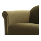 Harmony Accent Chair Dark Green Faux Mohair