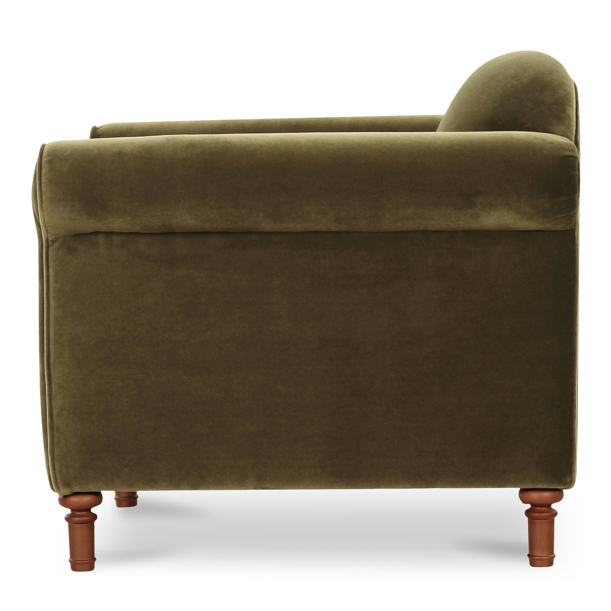 Harmony Accent Chair Dark Green Faux Mohair
