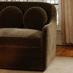 Rialto Sofa Dark Green Faux Mohair