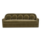 Rialto Sofa Dark Green Faux Mohair