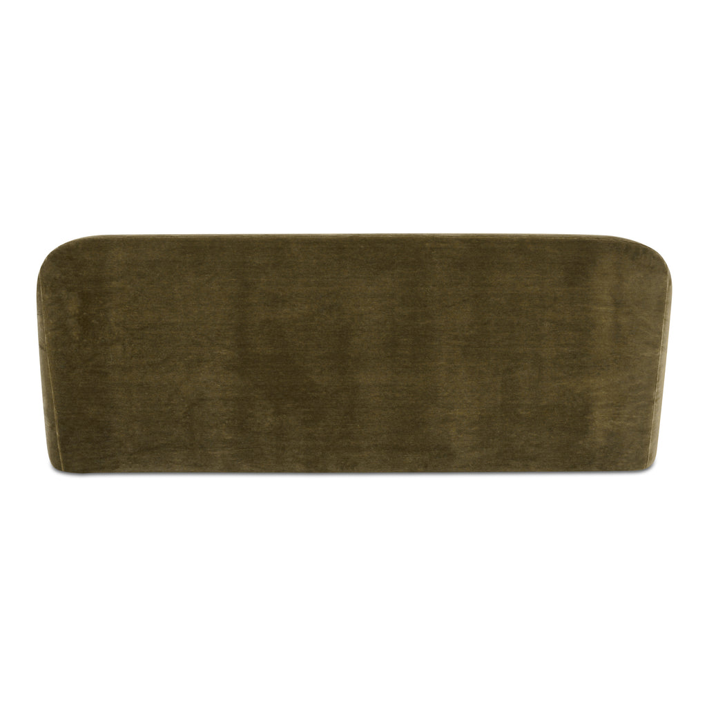 Rialto Sofa Dark Green Faux Mohair