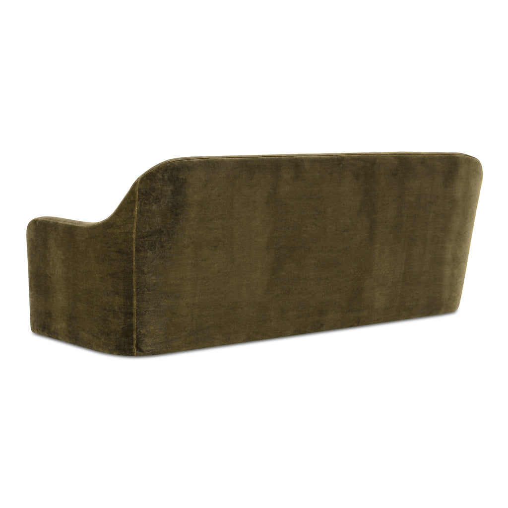 Rialto Sofa Dark Green Faux Mohair