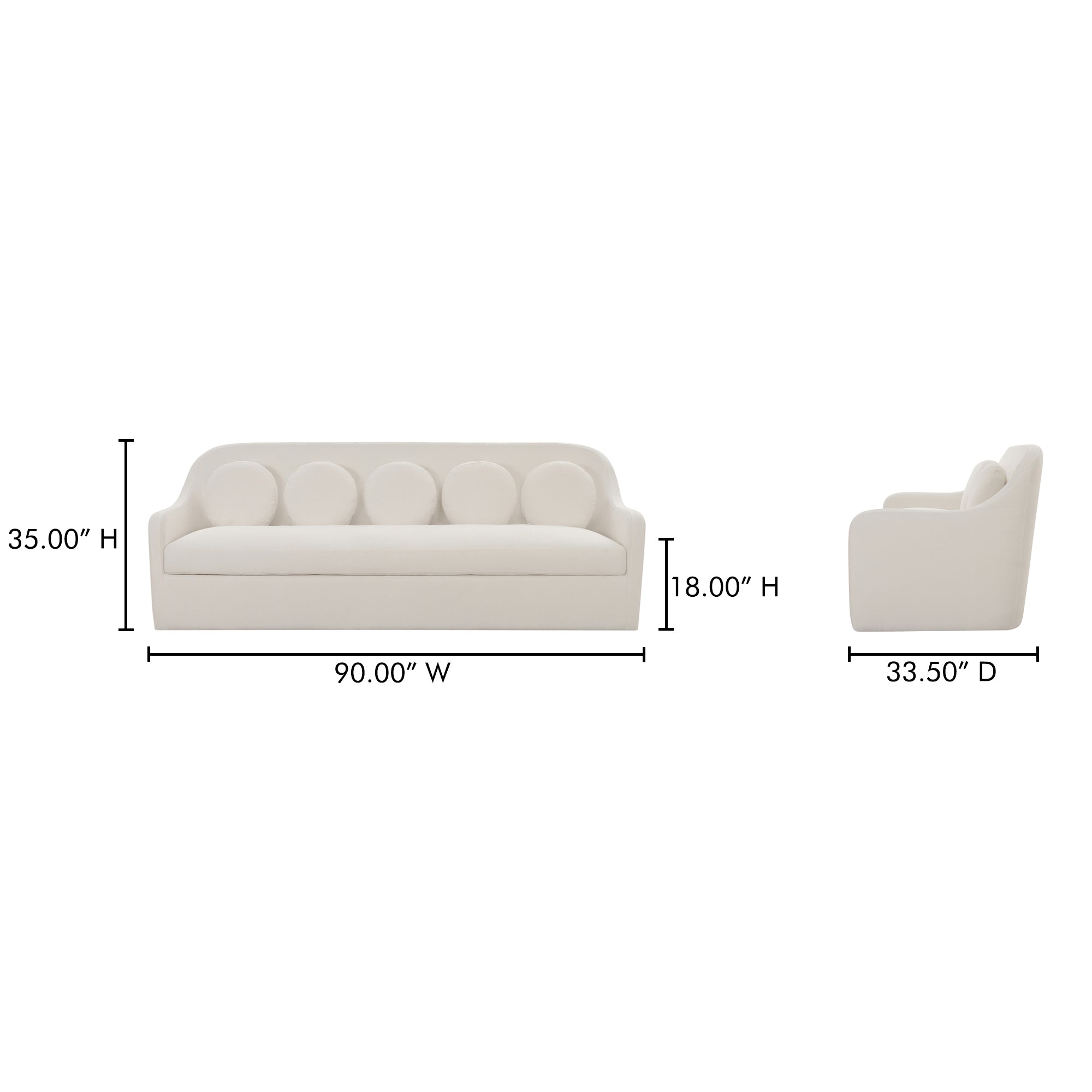 Rialto Sofa White